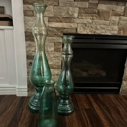 Glass vases 