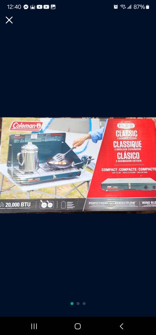 Coleman 2-Burner Propane Gas Outdoor Stove