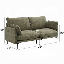 Dalton Sofa w/2 Pillows - Brand New