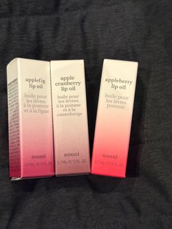 Appleberry / Applefig / Apple Cranberry Lip Oil Trio - Pink Gradient