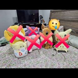 1 large Pokémon plushie
