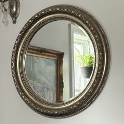 Large round wall mirror 33” Wide