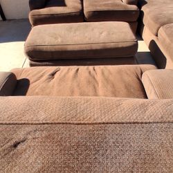 4 Piece Couch Sofa Ottoman Set Delivery Service Available! 🚚