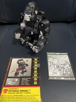 Vintage Beast Wars Optimus Primal Ultra Class (1996) - 100% Complete with Manual & Card