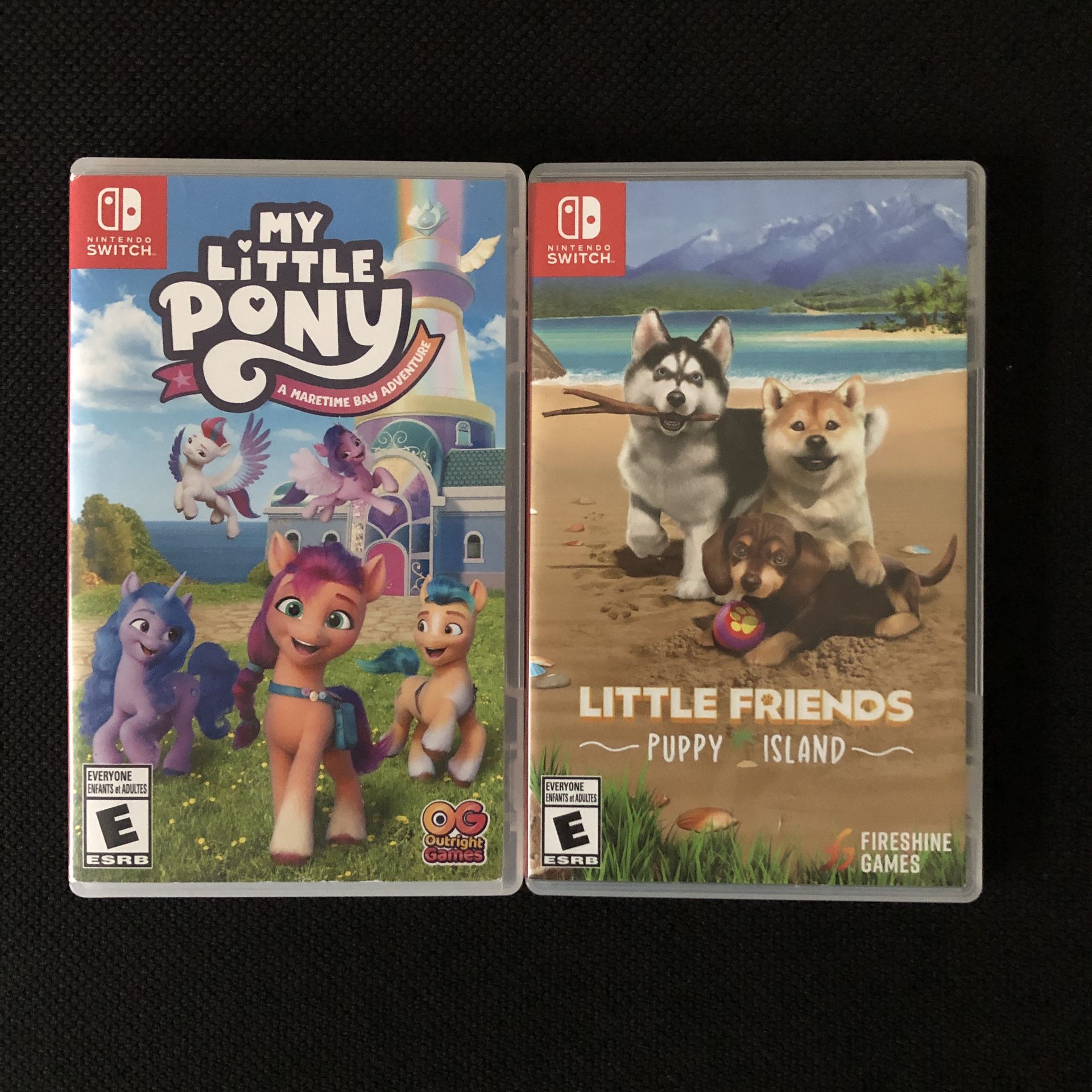 My Little Pony: A Maretime Bay Adventure and Little Friends Puppy Island, Nintendo Switch Games 2 Pack Bundle