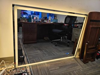 Large LED Backlit Wall Mirror