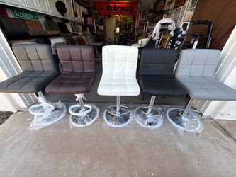 Brand new adjustable Bar stools. Five different colors available only $60-$70 each.