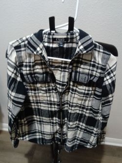 Chaps Plaid Flannel Zip-Up Shirt Jacket