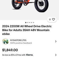 ELECTRIC BICYCLE / E - BIKE $600 ***NEW*** 