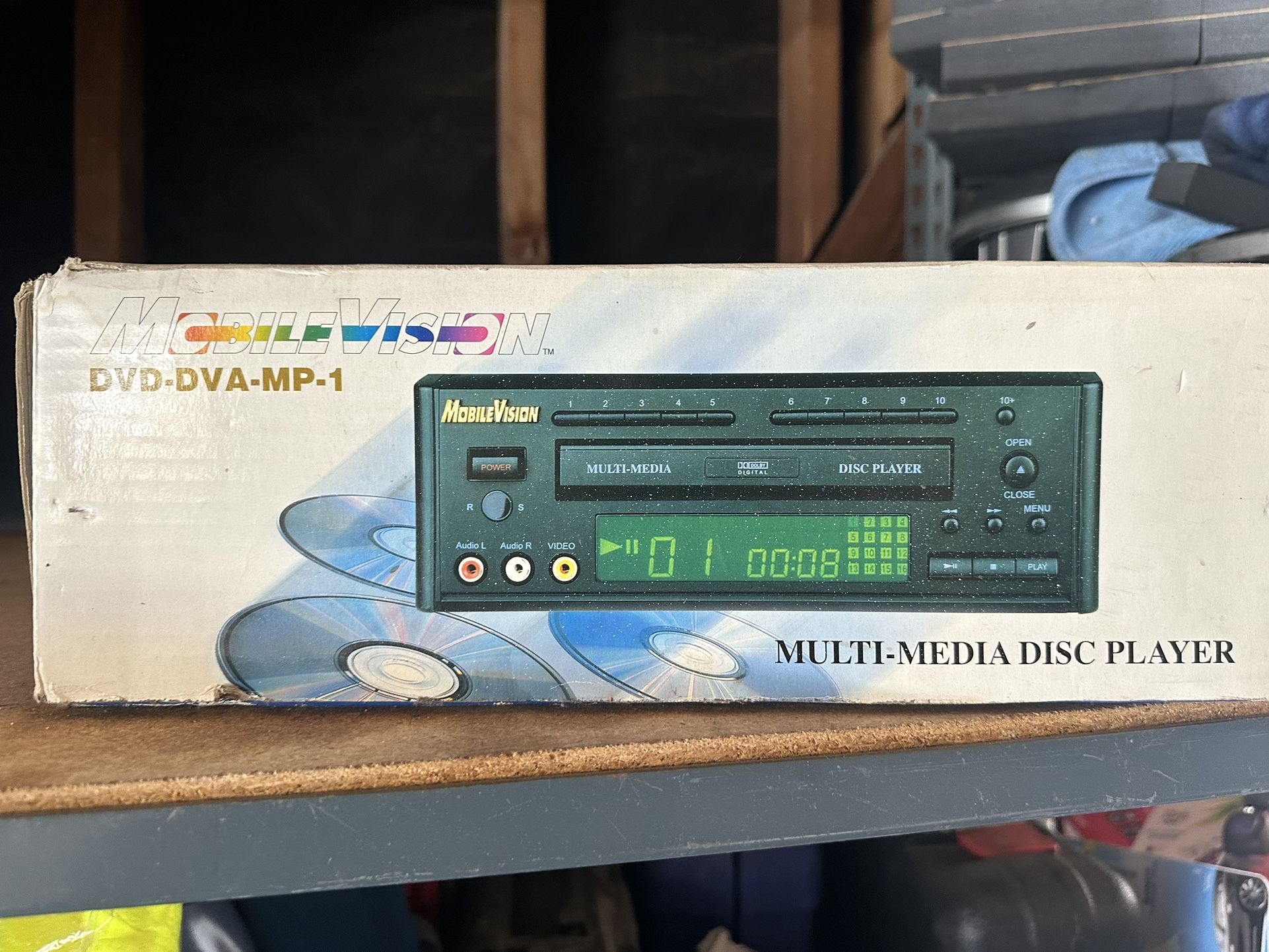 DVD Player. Old School Mobile Vision