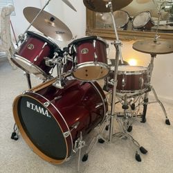TAMA “Rockstar” Drumset along with Zildjian ZBT  Cymbal Kit 