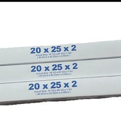 (3-Pack)HDX 20 in. x 25 in. x 2 in. Contractor Pleated Air Filter FPR 7, MERV 10