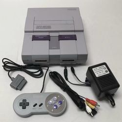 Nintendo Snes Console One Controller All Wires 