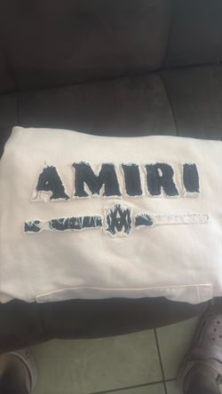pink/silver amiri hoodie