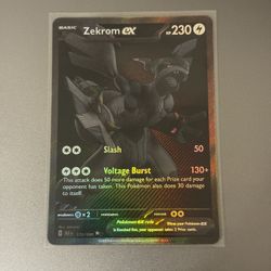 Black Bolt Zekrom EX 172/086 Black White Rare