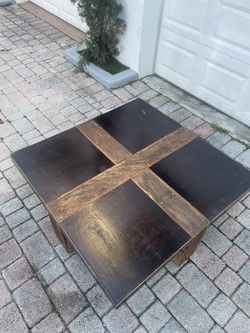 Rustic Wood Coffee Table