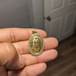 Virgen De Guadalupe Necklace And Pendant 