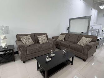 Sofa and loveseat