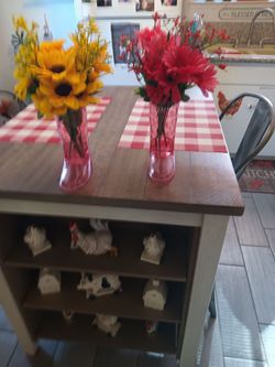 Cowgirl boot vases  and flowers 10each