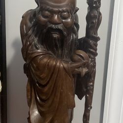 Wooden Oriental Carved Man