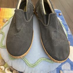 SPERRY  TOP SIDER  Boat Shoes Size 12M Canvas Blue Slip-On