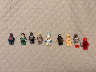 LEGO DC Marvel Superhero Minifigures Lot of 9