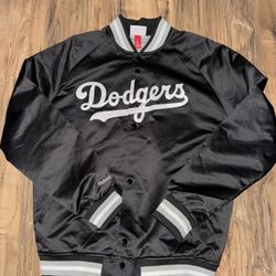 New men’s size large Mitchell & ness LA Dodgers satin jacket 