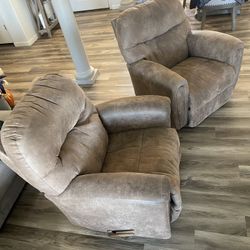 Two Matching Recliners 