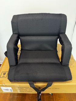 Stadium seat with back support