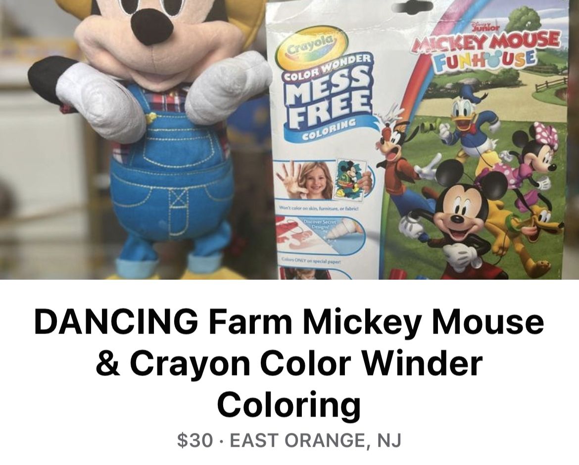 Dancing farmer Mickey Mouse
