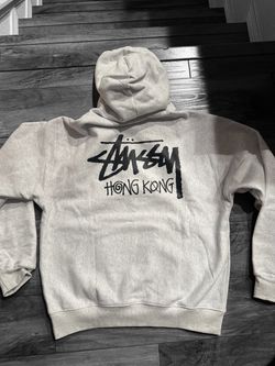 Stussy Hong Kong Grey Hoodie XL New