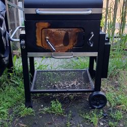 BBQ CHARCOAL USED SOLID STILL GOOD TO GO !!