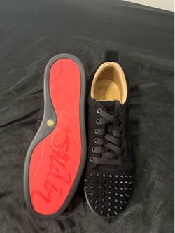 Black spiky, designer shoes, red bottoms brand new without a box size 45/11