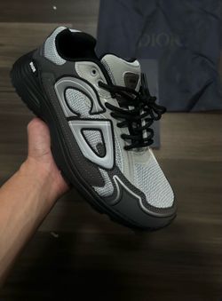 Dior B30 Sneaker in the Black Mesh
