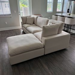 New Beige Sofa Cloud Couch Sectional