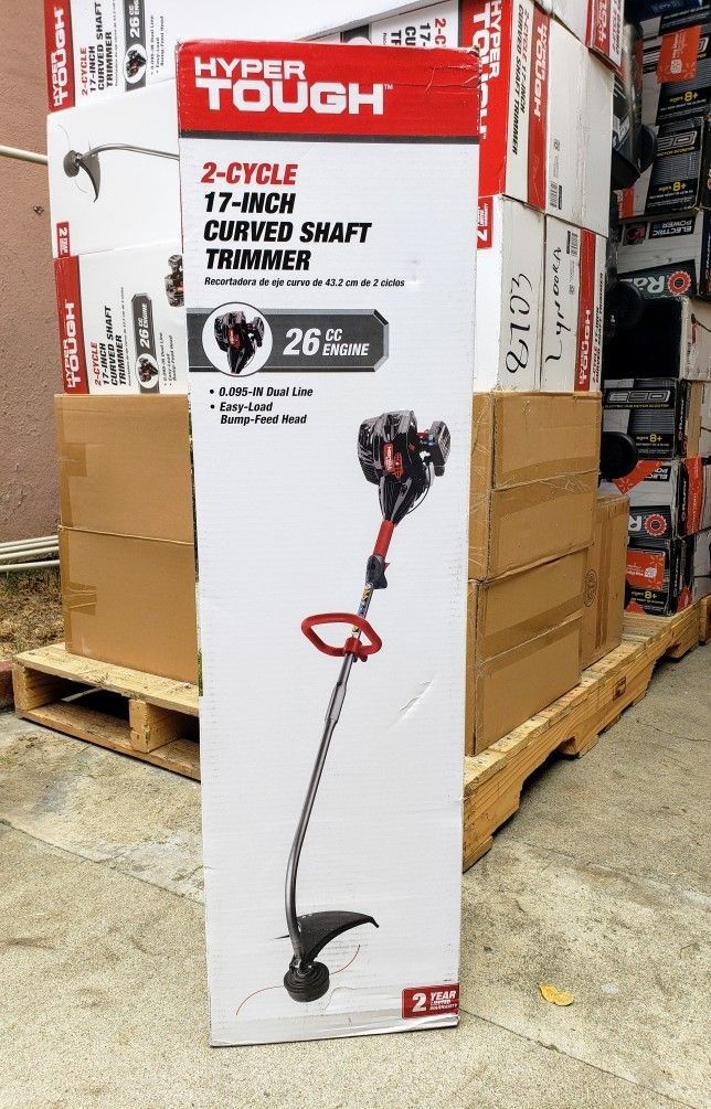 Hyper Tough 17-Inch Curved Shaft Gas String Trimmer (New)