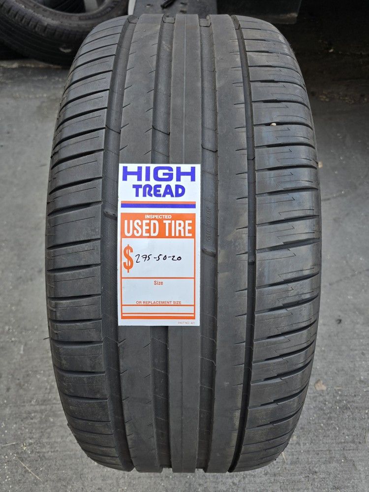 (1) 275 50 20 Michelin Tire
