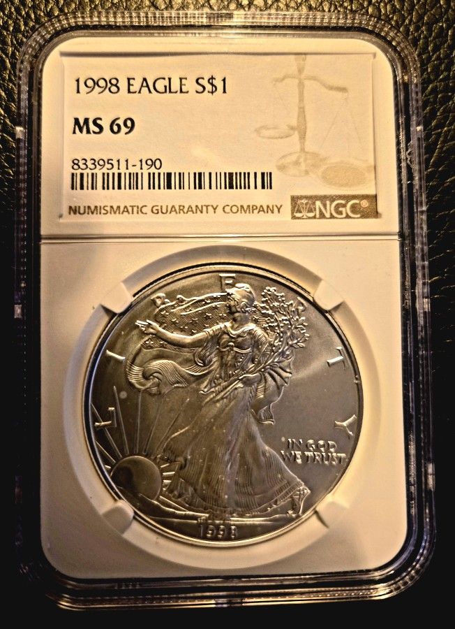 1998 MS 69 Silver Eagle S$1