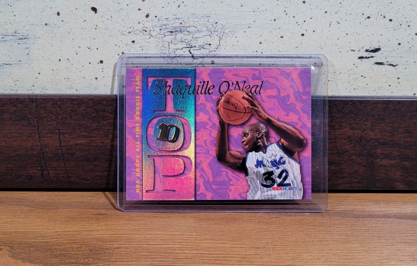 Shaquille O'Neal Top 10 NBA Hoops Card