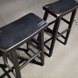 Rustic Asian Bar Stools; 