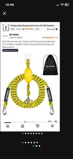 Boat Tow Rope. 20 Dollars