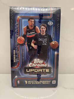 2025/26 Topps Chrome Basketball Update Series Hobby Box