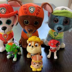 Paw Patrol Set Play Toys/plushies 