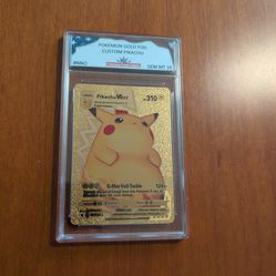 PGC Gem Mint 10 Gold Foil Pikachu VMAX