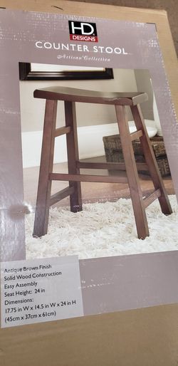 Wooden Counter Bar Stool New