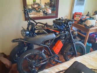Fat Tire Electric Bike Moped Style