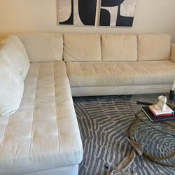 MUST GO - Cream Sectional Sofa