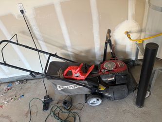 Craftsman lawn mower, garden supplies