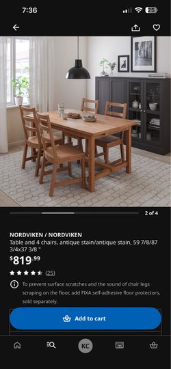Extendable dining table  with chairs. 4 to 8 seats