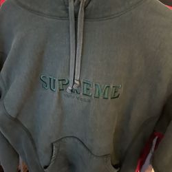 Supreme Hoody Forest Green Sz M 2012 Box Logo Vintage